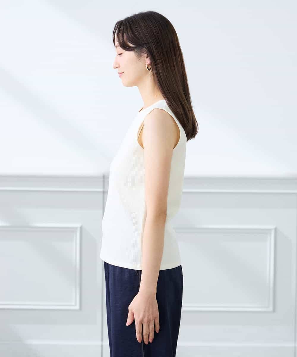 K3KGD01024 a.v.v Elmi(アー・ヴェ・ヴェ) 【低身長サイズ】ベーシックテレコタンクトップ ブラウン