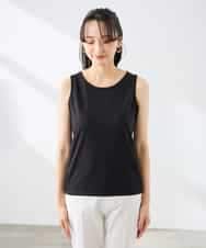 K3KGD08019 a.v.v Elmi(アー・ヴェ・ヴェ) 【低身長サイズ】【前後2WAY】ラメタンクトップ ベージュ