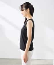 K3KGD08019 a.v.v Elmi(アー・ヴェ・ヴェ) 【低身長サイズ】【前後2WAY】ラメタンクトップ ベージュ