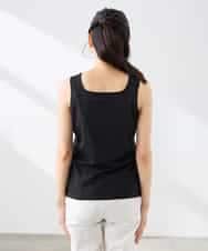 K3KGD08019 a.v.v Elmi(アー・ヴェ・ヴェ) 【低身長サイズ】【前後2WAY】ラメタンクトップ ベージュ