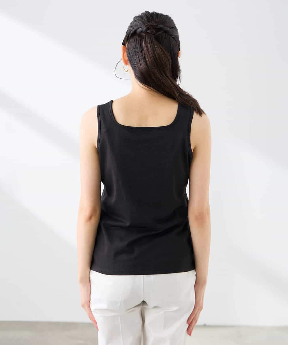 K3KGD08019 a.v.v Elmi(アー・ヴェ・ヴェ) 【低身長サイズ】【前後2WAY】ラメタンクトップ ベージュ