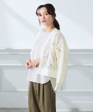 K3KGD10024 a.v.v Elmi(アー・ヴェ・ヴェ) 【低身長サイズ】【イージーケア】ラウンドヘムロングタンクトップ グレージュ