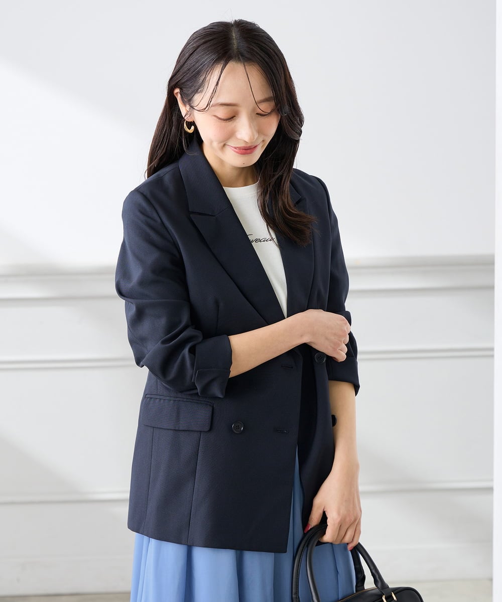 K3KGD28029 a.v.v Elmi(アー・ヴェ・ヴェ) 【低身長サイズ/UVカット/接触冷感】コンパクトロゴTシャツ グレージュ