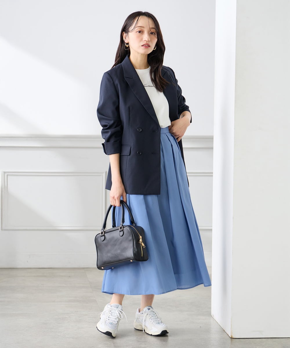 K3KGD28029 a.v.v Elmi(アー・ヴェ・ヴェ) 【低身長サイズ/UVカット/接触冷感】コンパクトロゴTシャツ グレージュ