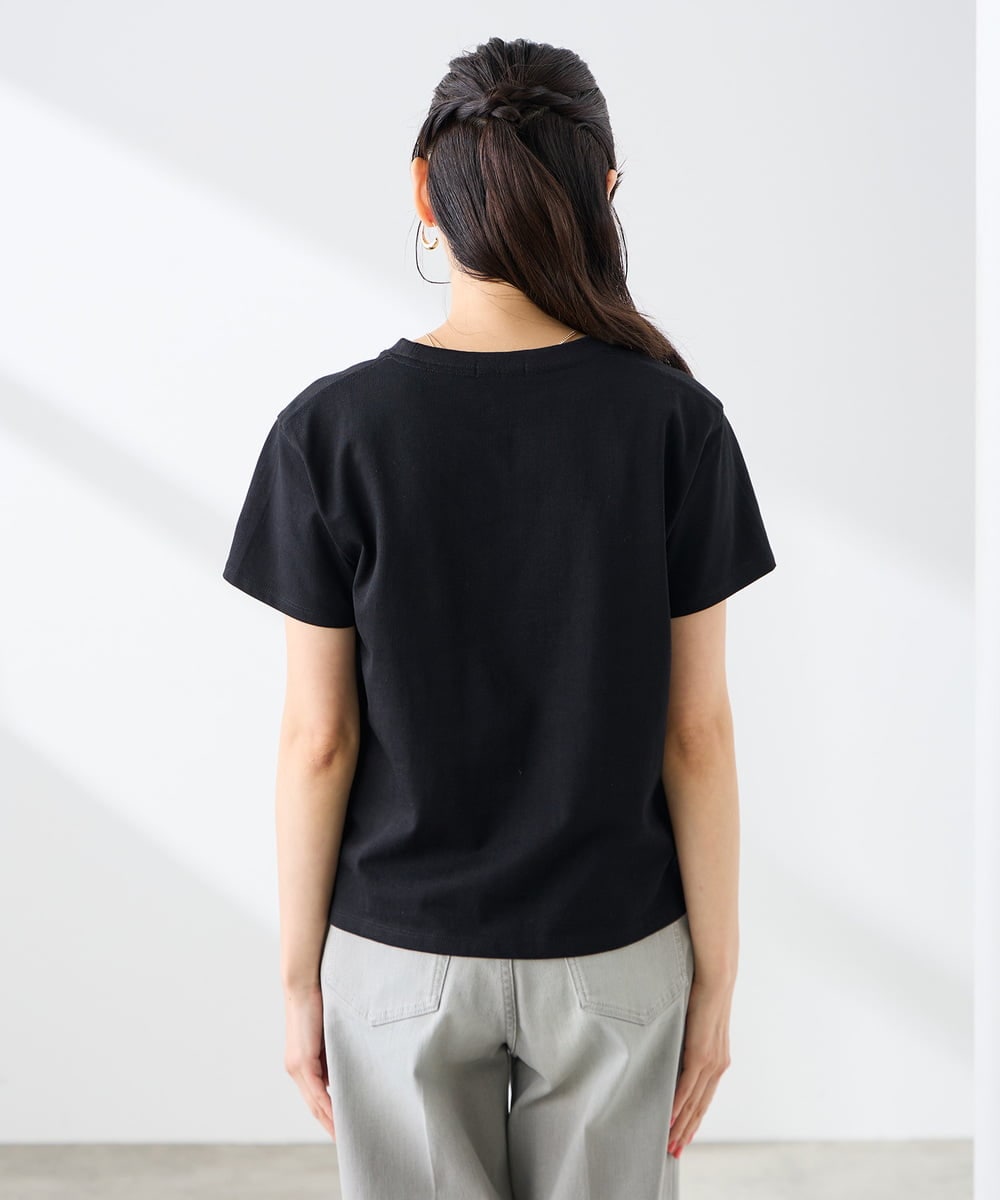 K3KGD28029 a.v.v Elmi(アー・ヴェ・ヴェ) 【低身長サイズ/UVカット/接触冷感】コンパクトロゴTシャツ グレージュ