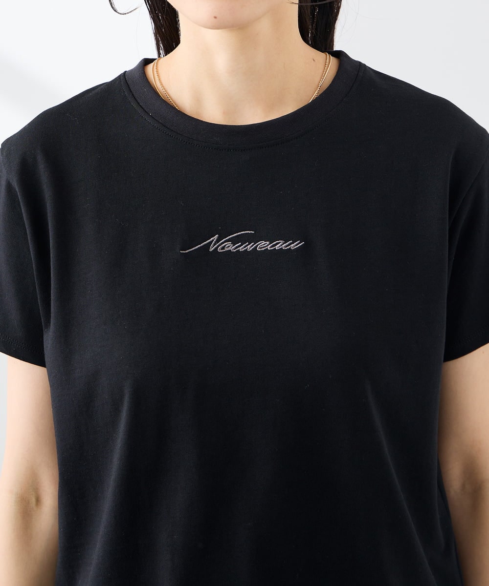 K3KGD28029 a.v.v Elmi(アー・ヴェ・ヴェ) 【低身長サイズ/UVカット/接触冷感】コンパクトロゴTシャツ グレージュ