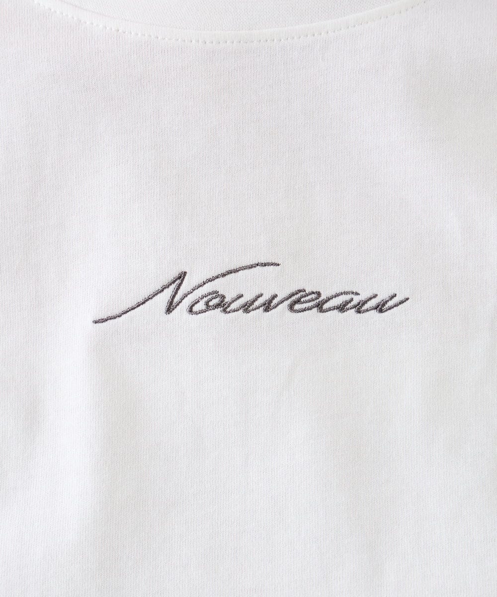 K3KGD28029 a.v.v Elmi(アー・ヴェ・ヴェ) 【低身長サイズ/UVカット/接触冷感】コンパクトロゴTシャツ グレージュ