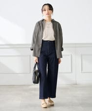 K3KGD28029 a.v.v Elmi(アー・ヴェ・ヴェ) 【低身長サイズ/UVカット/接触冷感】コンパクトロゴTシャツ グレージュ