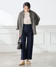 K3KGD28029 a.v.v Elmi(アー・ヴェ・ヴェ) 【低身長サイズ/UVカット/接触冷感】コンパクトロゴTシャツ グレージュ