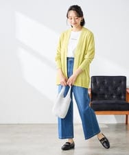 K3KGD28029 a.v.v Elmi(アー・ヴェ・ヴェ) 【低身長サイズ/UVカット/接触冷感】コンパクトロゴTシャツ グレージュ