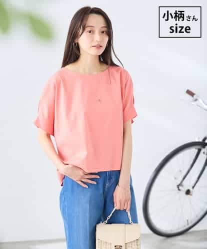 K3KGD37035  【低身長サイズ】タックドルマンスリーブカットソー【接触冷感/UVカット/コットン 100%】