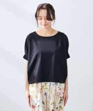 K3KGD37035 a.v.v Elmi(アー・ヴェ・ヴェ) 【低身長サイズ】タックドルマンスリーブカットソー【接触冷感/UVカット/コットン 100%】 オレンジ