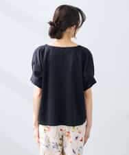 K3KGD37035 a.v.v Elmi(アー・ヴェ・ヴェ) 【低身長サイズ】タックドルマンスリーブカットソー【接触冷感/UVカット/コットン 100%】 オレンジ