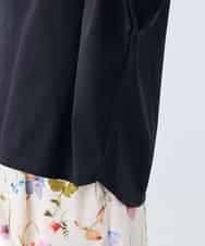 K3KGD37035 a.v.v Elmi(アー・ヴェ・ヴェ) 【低身長サイズ】タックドルマンスリーブカットソー【接触冷感/UVカット/コットン 100%】 オレンジ