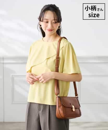 K3KGD42039 a.v.v Elmi 【低身長サイズ】フリルデザインカットソー【前後2WAY/接触冷感】