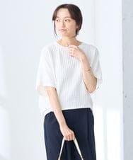 K3KGD43039 a.v.v Elmi(アー・ヴェ・ヴェ) 【低身長サイズ】ポコポコドルマントップス ブルー