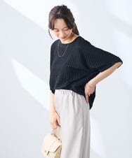 K3KGD43039 a.v.v Elmi(アー・ヴェ・ヴェ) 【低身長サイズ】ポコポコドルマントップス ブルー