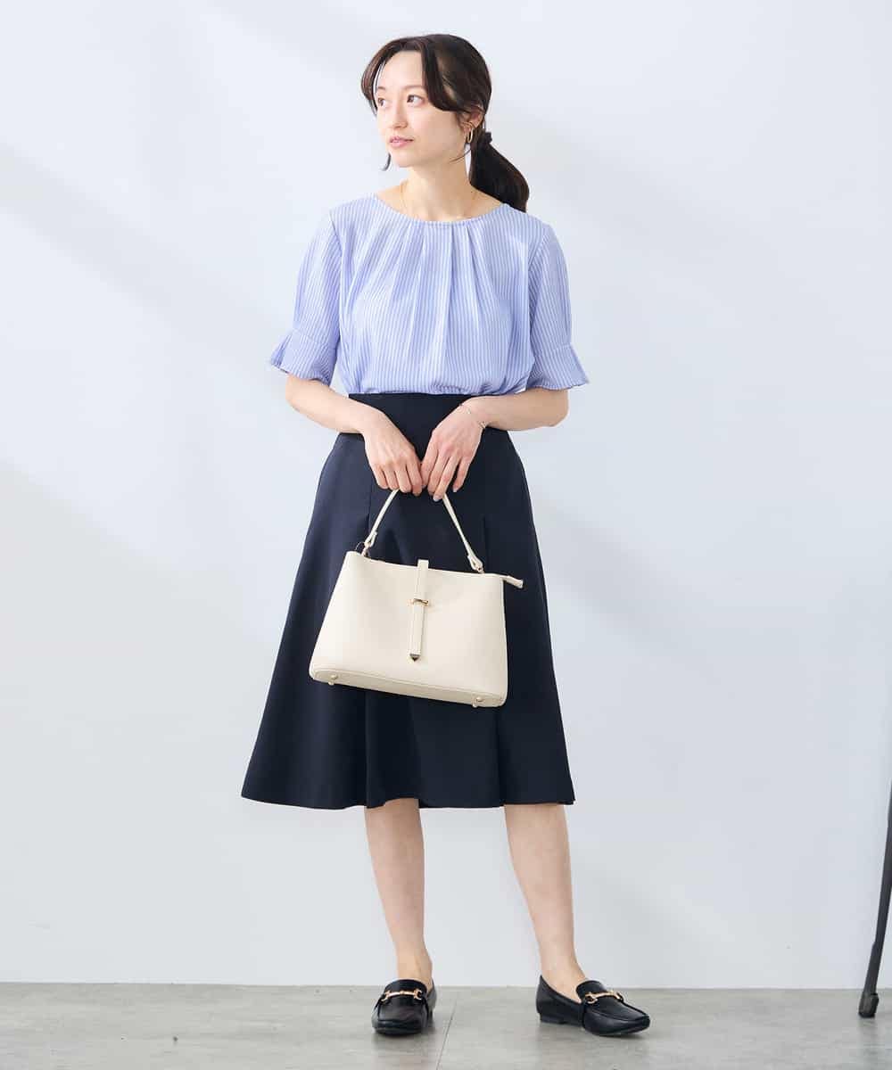 K3KHD40039 a.v.v Elmi(アー・ヴェ・ヴェ) 【低身長サイズ】タックパフスリーブトップス ライトイエロー