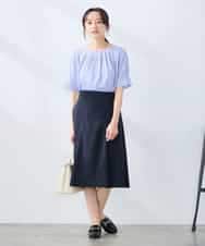 K3KHD40039 a.v.v Elmi(アー・ヴェ・ヴェ) 【低身長サイズ】タックパフスリーブトップス ライトイエロー