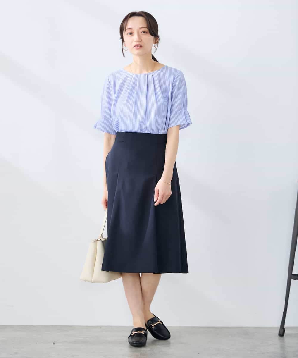 K3KHD40039 a.v.v Elmi(アー・ヴェ・ヴェ) 【低身長サイズ】タックパフスリーブトップス ライトイエロー