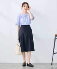 K3KHD40039 a.v.v Elmi(アー・ヴェ・ヴェ) 【低身長サイズ】タックパフスリーブトップス ライトイエロー