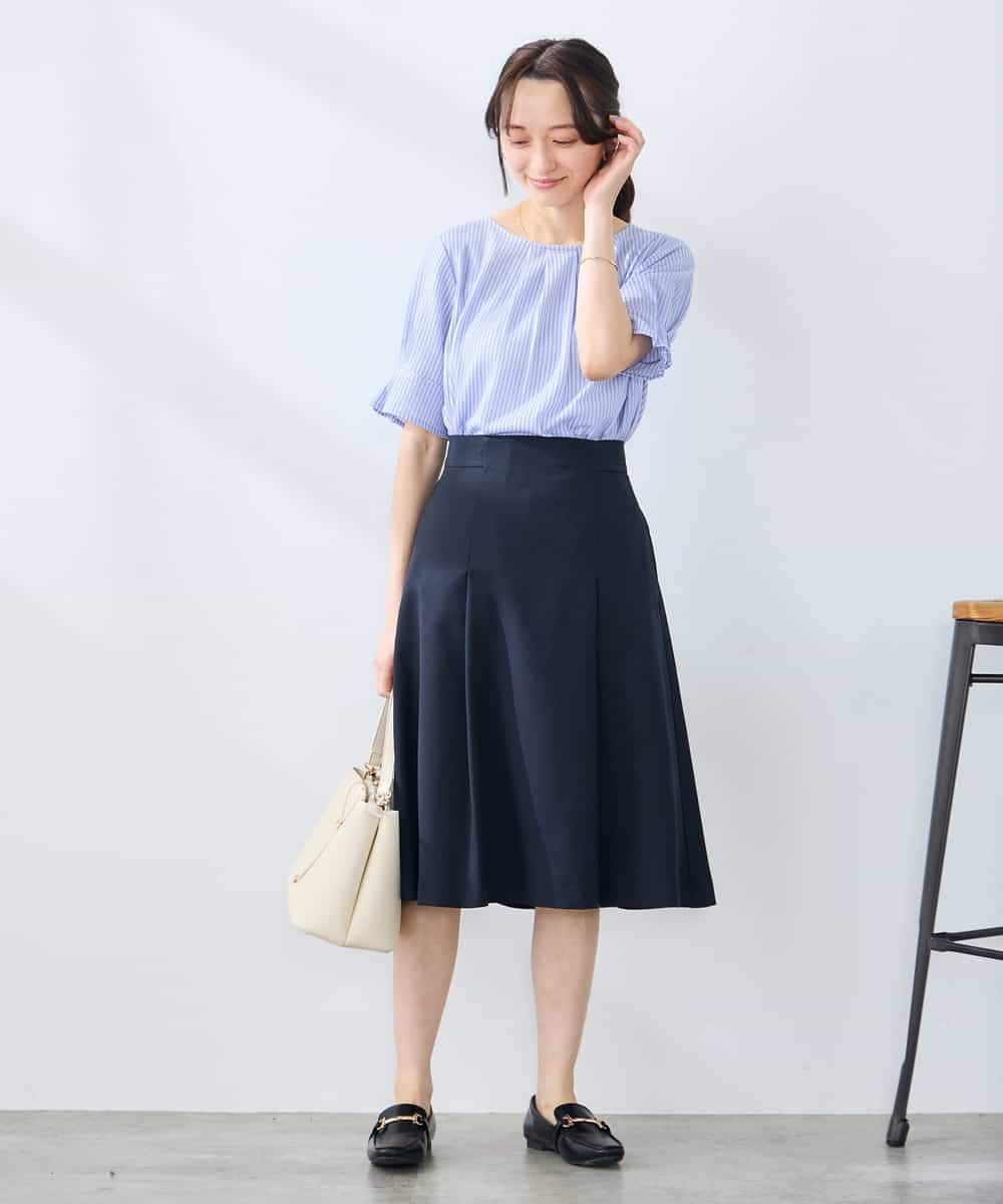 K3KHD40039 a.v.v Elmi(アー・ヴェ・ヴェ) 【低身長サイズ】タックパフスリーブトップス ライトイエロー