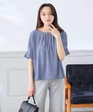 K3KHD40039 a.v.v Elmi(アー・ヴェ・ヴェ) 【低身長サイズ】タックパフスリーブトップス ライトイエロー