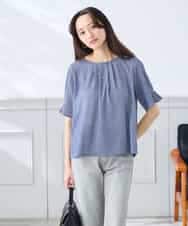 K3KHD40039 a.v.v Elmi(アー・ヴェ・ヴェ) 【低身長サイズ】タックパフスリーブトップス ライトイエロー