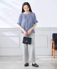 K3KHD40039 a.v.v Elmi(アー・ヴェ・ヴェ) 【低身長サイズ】タックパフスリーブトップス ライトイエロー