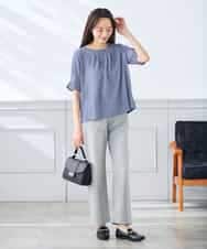 K3KHD40039 a.v.v Elmi(アー・ヴェ・ヴェ) 【低身長サイズ】タックパフスリーブトップス ライトイエロー