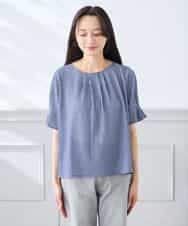 K3KHD40039 a.v.v Elmi(アー・ヴェ・ヴェ) 【低身長サイズ】タックパフスリーブトップス ライトイエロー