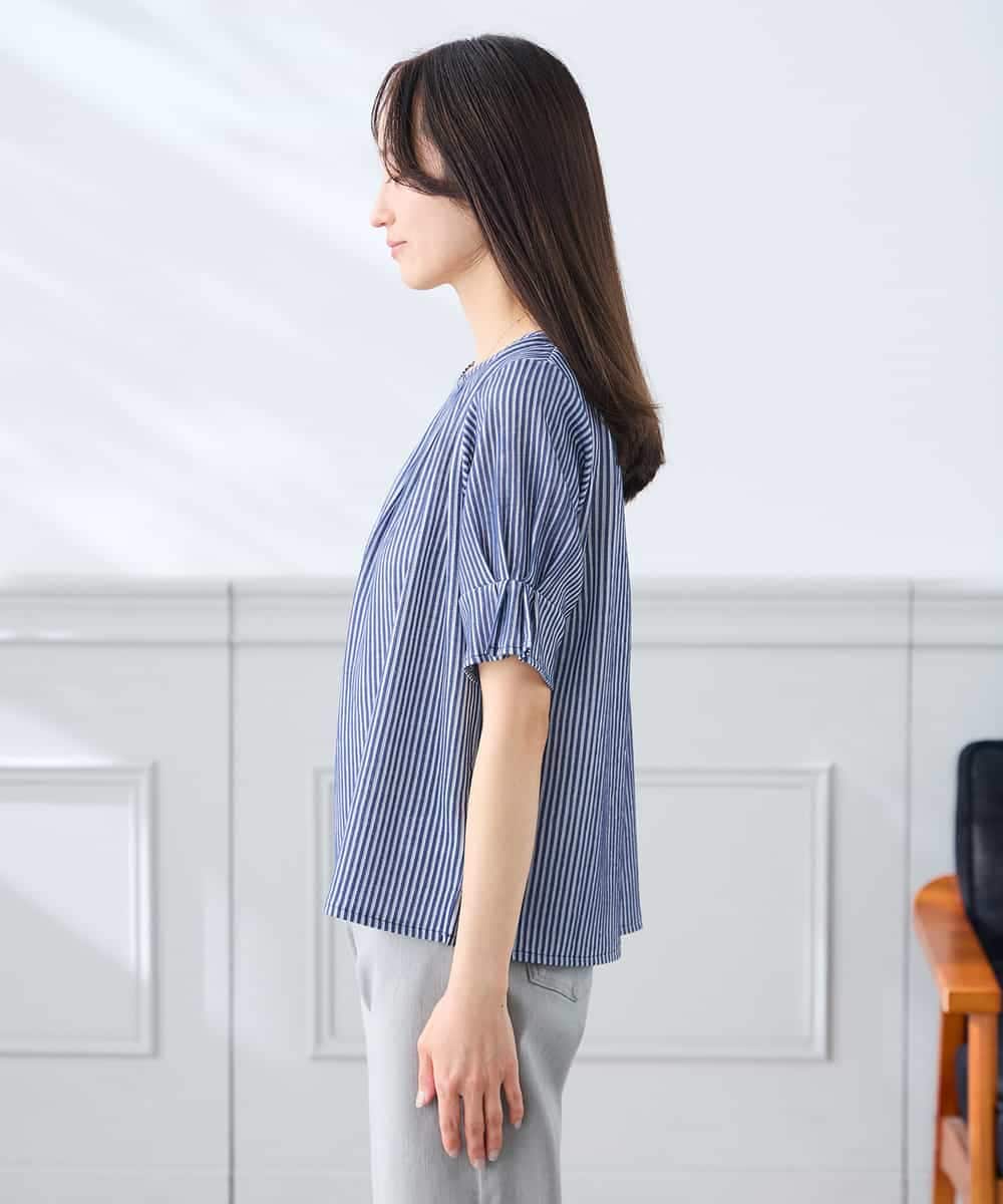 K3KHD40039 a.v.v Elmi(アー・ヴェ・ヴェ) 【低身長サイズ】タックパフスリーブトップス ライトイエロー