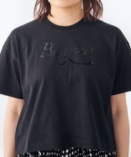 K3KID48035 a.v.v Elmi(アー・ヴェ・ヴェ) 【低身長サイズ/接触冷感】クロップドロゴTシャツ ホワイト