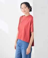K3KID78044 a.v.v Elmi(アー・ヴェ・ヴェ) 【低身長サイズ】バックシャーリングTシャツ オレンジ