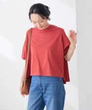 K3KID78044 a.v.v Elmi(アー・ヴェ・ヴェ) 【低身長サイズ】バックシャーリングTシャツ オレンジ