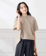 K3KID78044 a.v.v Elmi(アー・ヴェ・ヴェ) 【低身長サイズ】バックシャーリングTシャツ オレンジ