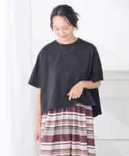 K3KID78044 a.v.v Elmi(アー・ヴェ・ヴェ) 【低身長サイズ】バックシャーリングTシャツ オレンジ