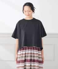 K3KID78044 a.v.v Elmi(アー・ヴェ・ヴェ) 【低身長サイズ】バックシャーリングTシャツ オレンジ