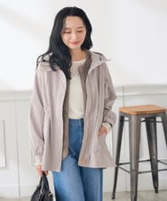 K3KKD04035 a.v.v Elmi(アー・ヴェ・ヴェ) 【低身長サイズ】ストレッチ レース トップス アイボリー