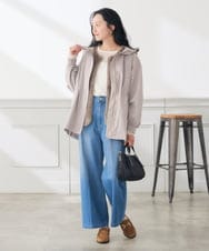 K3KKD04035 a.v.v Elmi(アー・ヴェ・ヴェ) 【低身長サイズ】ストレッチ レース トップス アイボリー