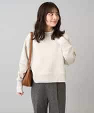 K3KLA41044 a.v.v Elmi(アー・ヴェ・ヴェ) 【低身長サイズ】ラメ裏起毛タックスリーブスウェット グレー