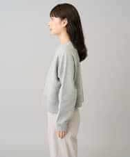 K3KLA41044 a.v.v Elmi(アー・ヴェ・ヴェ) 【低身長サイズ】ラメ裏起毛タックスリーブスウェット グレー