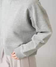 K3KLA41044 a.v.v Elmi(アー・ヴェ・ヴェ) 【低身長サイズ】ラメ裏起毛タックスリーブスウェット グレー