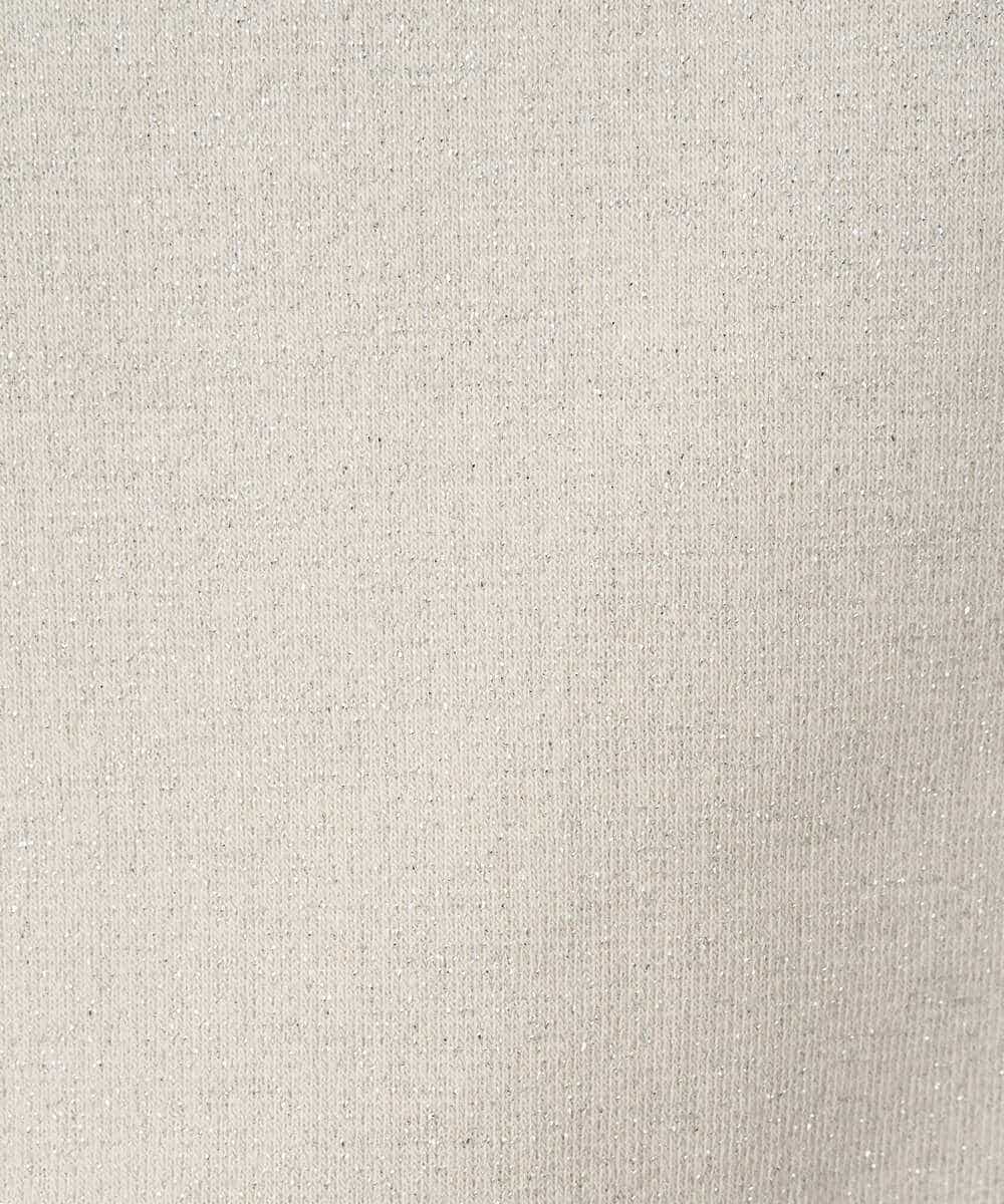 K3KLA41044 a.v.v Elmi(アー・ヴェ・ヴェ) 【低身長サイズ】ラメ裏起毛タックスリーブスウェット グレー