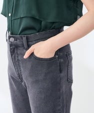 K3LAG04059 a.v.v Elmi(アー・ヴェ・ヴェ) 【低身長サイズ】ストレッチデニムストレートパンツ ブルー