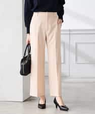 K3LFD02049 a.v.v Elmi(アー・ヴェ・ヴェ) 【低身長サイズ】［支持率NO.1/イージーケア/ストレッチ］スッキリ見えストレートパンツ ピンク