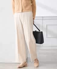 K3LFD02049 a.v.v Elmi(アー・ヴェ・ヴェ) 【低身長サイズ】［支持率NO.1/イージーケア/ストレッチ］スッキリ見えストレートパンツ ピンク