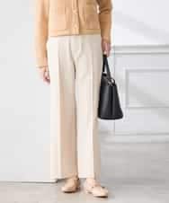 K3LFD02049 a.v.v Elmi(アー・ヴェ・ヴェ) 【低身長サイズ】［支持率NO.1/イージーケア/ストレッチ］スッキリ見えストレートパンツ ピンク