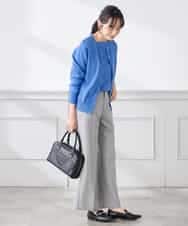 K3LFD02049 a.v.v Elmi(アー・ヴェ・ヴェ) 【低身長サイズ】［支持率NO.1/イージーケア/ストレッチ］スッキリ見えストレートパンツ ピンク