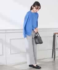 K3LFD02049 a.v.v Elmi(アー・ヴェ・ヴェ) 【低身長サイズ】［支持率NO.1/イージーケア/ストレッチ］スッキリ見えストレートパンツ ピンク